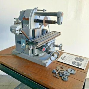 Atlas MF Horizontal Mill Milling Machine Rare Vintage Machinist Tool 110 Volt