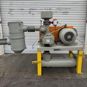 The RAM Roots Dresser Rotary Lobe Blower Model 418 System 40HP Motor Silencer